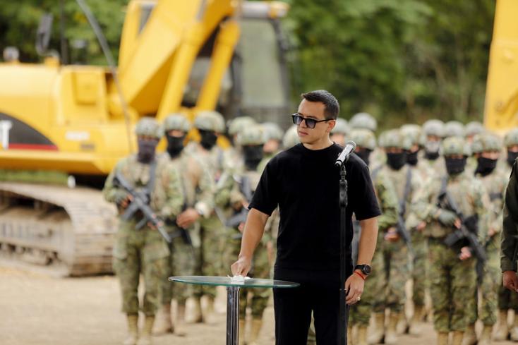 President Noboa starts construction of a new maximum security prison in Santa Elena